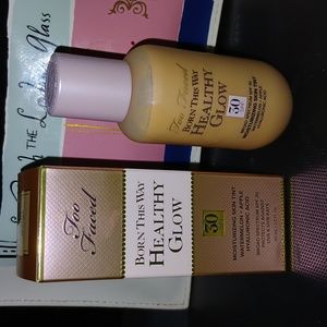 3/$30 NIB Too Faced Born This Way Healthy Glow Moisturizing Tint Light Beige